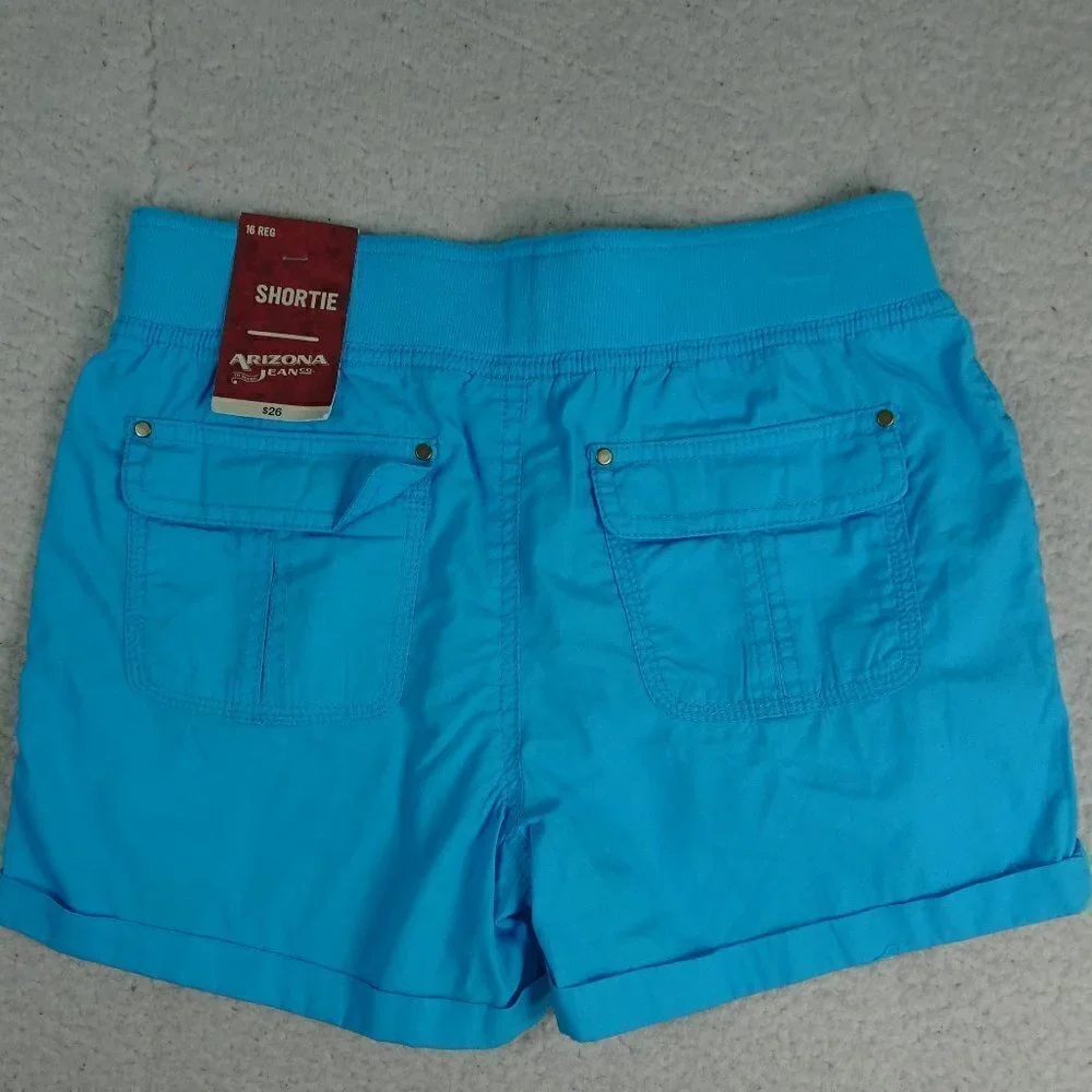 Arizona Jeans Shortie Blue Shorts Size 16